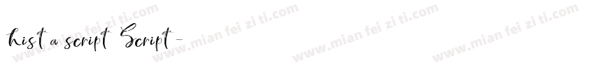hista script Script字体转换